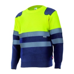 JERSEY BICOLOR AV 179 MARINO/AMA FLUOR