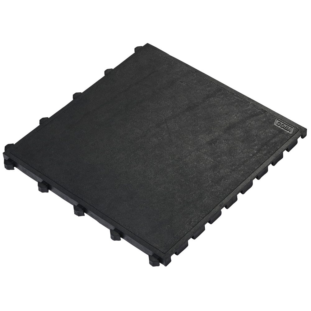 ALFOMBRA FATIGUE LOCK TILE SOLID BLACK 0.5X0.5M