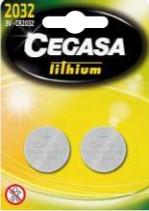 [500040756] BLISTER 2 PILAS BOTON CR2032 3V LITIO CEGASA
